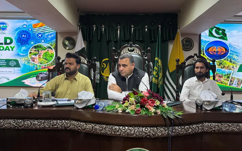 World Tourism Day panel in Muzaffarabad on artificial intelligence in tourism, hosted by Pakistan Travel Guide