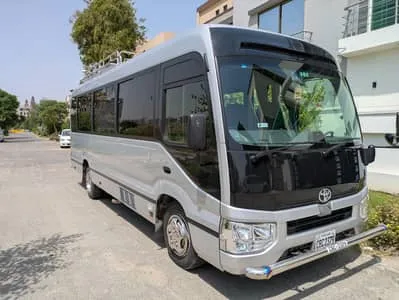 rent -5C-Toyota -Coaster-Saloon- neelum.